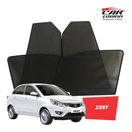 Tata Zest Magnetic Window Curtain/Car Sunshades - 4 Pieces